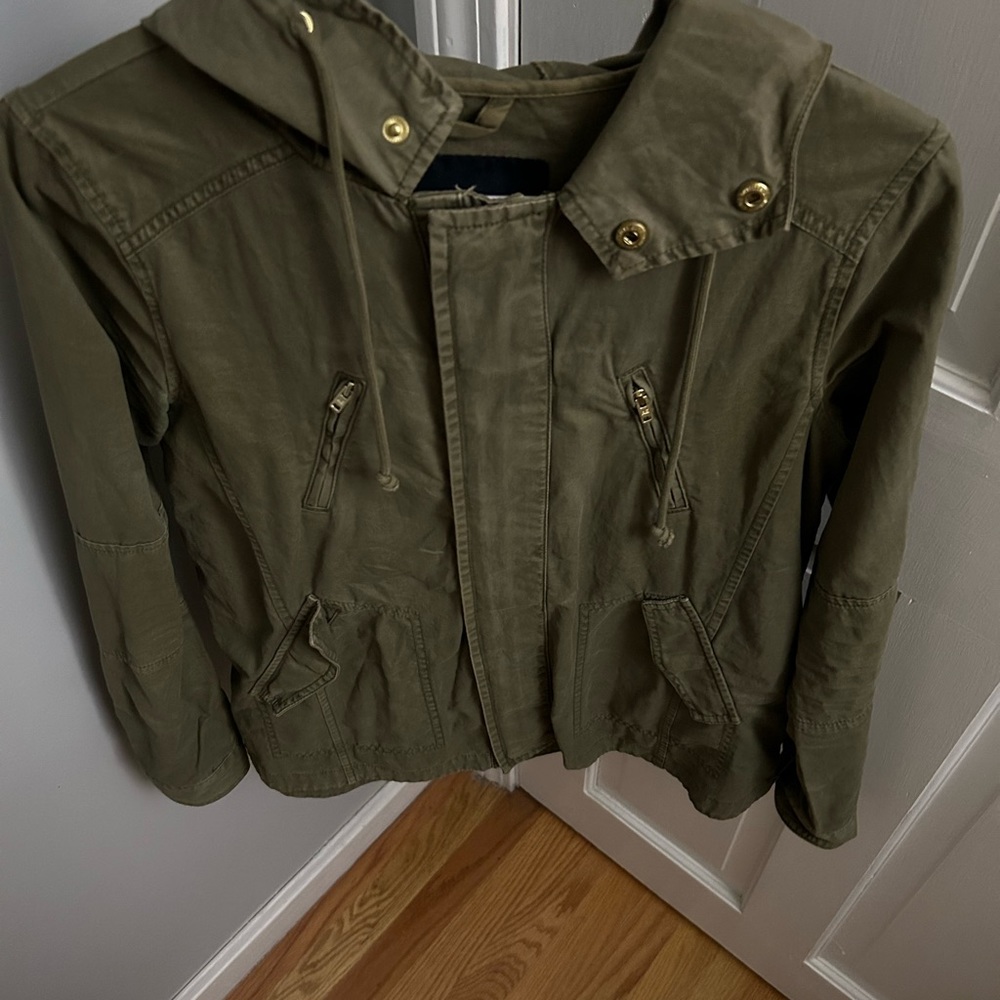 American Eagle green button up jacket